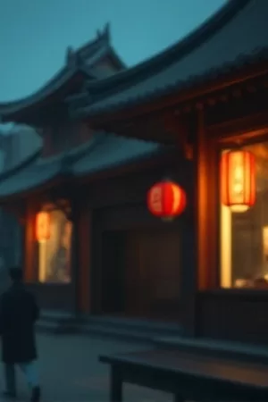 《无声放映厅》海报，空荡影厅里唯一亮着的光束